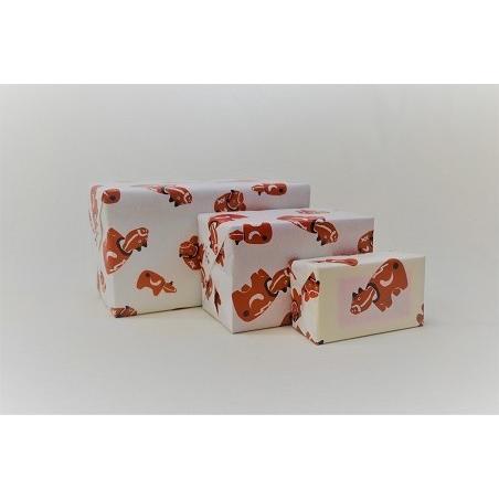 柿渋べこ（大）日本のお土産会津張子赤べこ　約　16.0×10.0×7.0（cm） |  | 02