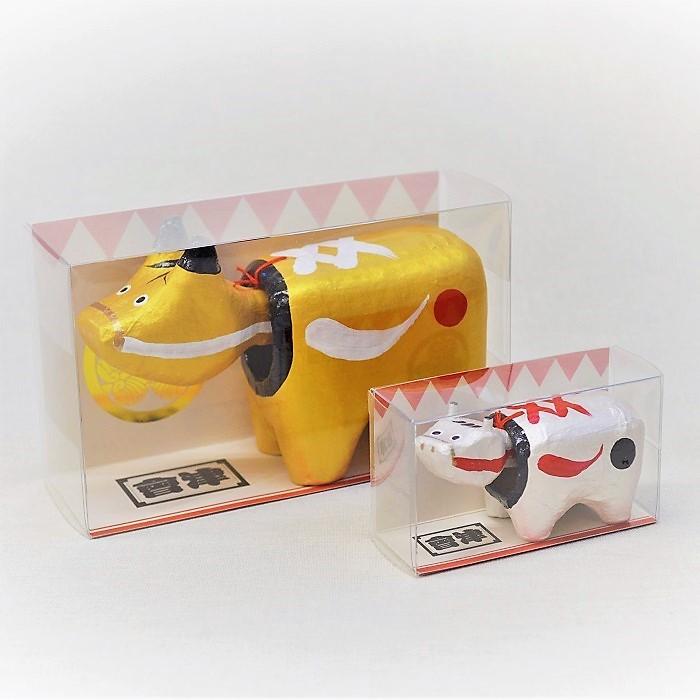 めたりっくべこ(大)　緑　日本のお土産会津張子赤べこ　約　16.0×10.0×7.0（cm） |  | 03