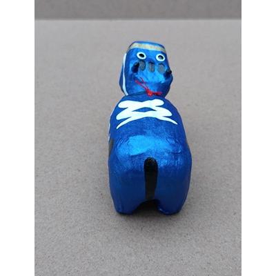 めたりっくべこ(小)　インデイゴブルー（小）　日本のお土産会津張子赤べこ　約　8.0×4.0×3.5（cm） |  | 02
