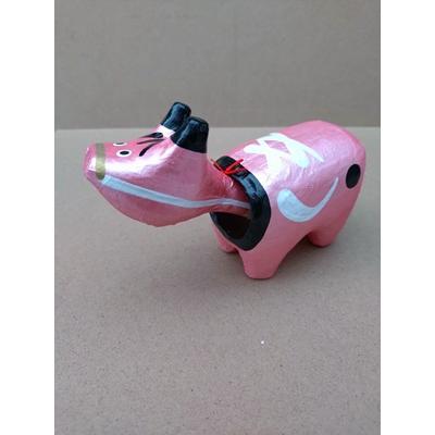 めたりっくべこ(大)　レッド　日本のお土産会津張子赤べこ　約　15.0×10.0×7.0（cm） | 