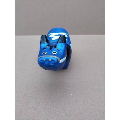 めたりっくべこ(大)　インデイゴブルー　日本のお土産会津張子赤べこ　約　15.0×10.0×7.0（cm） |  | 01