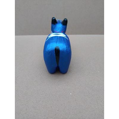 めたりっくべこ(大)　インデイゴブルー　日本のお土産会津張子赤べこ　約　15.0×10.0×7.0（cm） |  | 02
