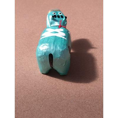 めたりっくべこ(小)　グリーン　日本のお土産会津張子赤べこ　約　8.0×4.0×3.5（cm） |  | 01