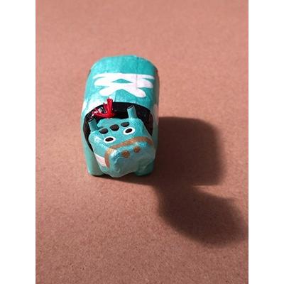 めたりっくべこ(小)　グリーン　日本のお土産会津張子赤べこ　約　8.0×4.0×3.5（cm） |  | 03