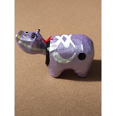 めたりっくべこ(小)　ライラック　日本のお土産会津張子赤べこ　約　8.0×4.0×3.5（cm） |  | 02