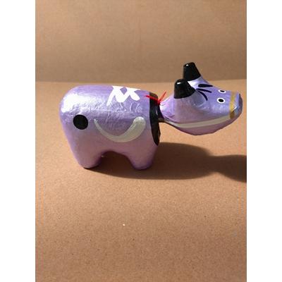 めたりっくべこ(大)　ライラック　日本のお土産会津張子赤べこ　約　15.0×10.0×7.0（cm） |  | 03