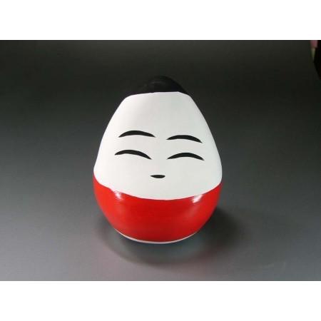 起上り小法師（大）赤 日本のお土産会津張子起き上がり小法師 : 笑美