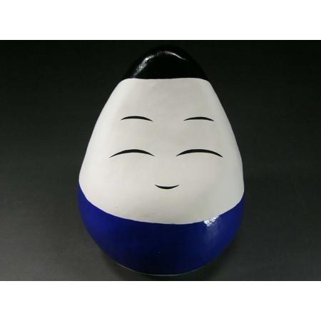 起上り小法師（特大）青 日本のお土産会津張子起き上がり小法師 : 笑美