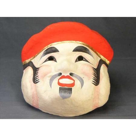 恵比寿 無地 日本のお土産会津張子面 お面 : 笑美ヤフー店 - 通販