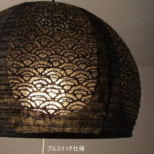 LED照明　和風 照明器具 和紙 天井 吊下げ ペンダントライト 和風 和室 おしゃれ TP-1153LED(黒)2灯式_2