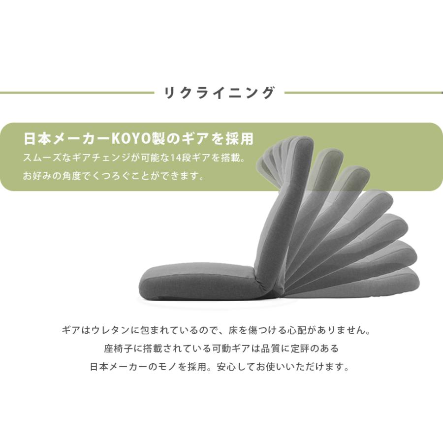 座椅子 おしゃれ ハイバック 1人掛け 腰痛 コンパクト 椅子 リクライニングチェア 一人用 背もたれ 折りたたみ 北欧 日本製の画像