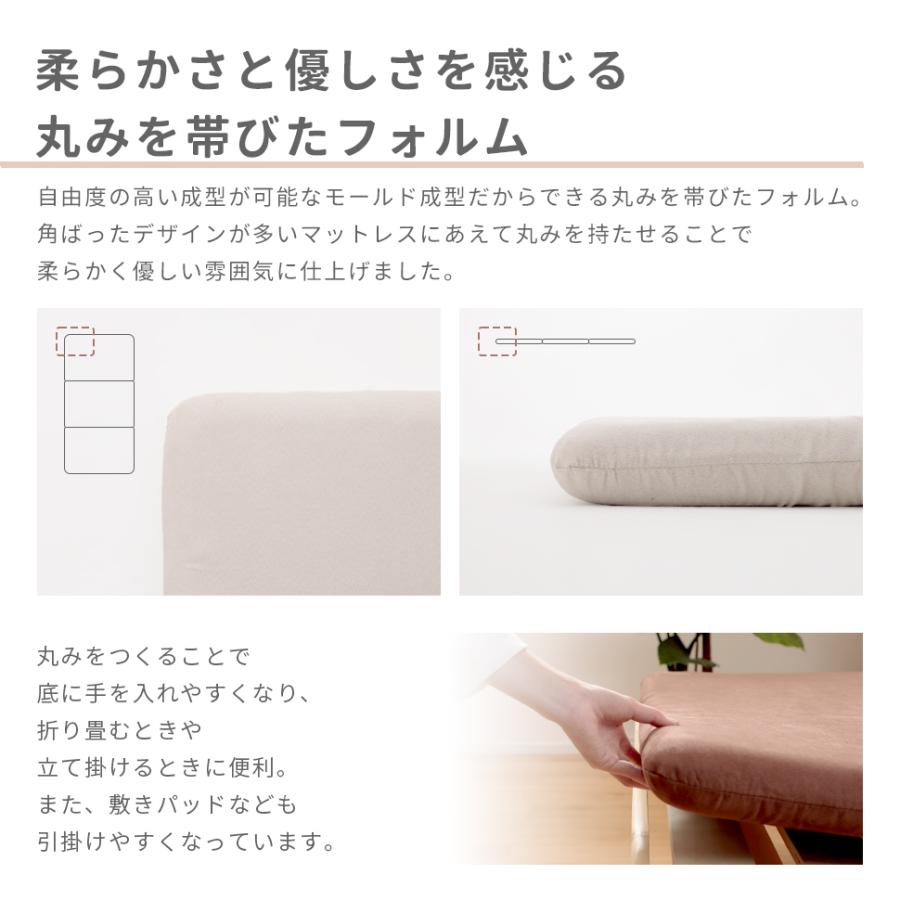 マットレス シングル 高反発マットレス 折りたたみ 三つ折り 腰痛 三つ折りマットレス 折りたたみマットレス ベッド 硬め 敷布団 | セルタン | 13