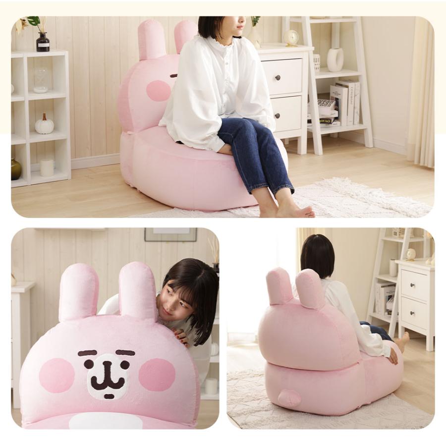 カナヘイ うさぎ ピスケ ピンクのうさぎ ソファ ソファー 一人掛け
