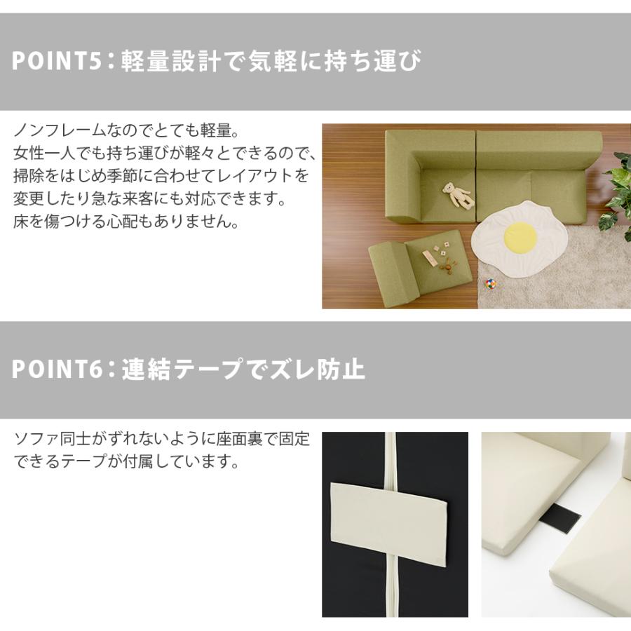ローソファー 3人掛け ソファー カウチソファ フロア ソファ コーナーソファ こたつ L字ソファー レザー 合皮 日本製の画像