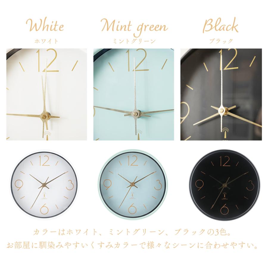 不二貿易（Fuji Boeki） 掛け時計 掛時計 電波式 時計 アリオス Φ25