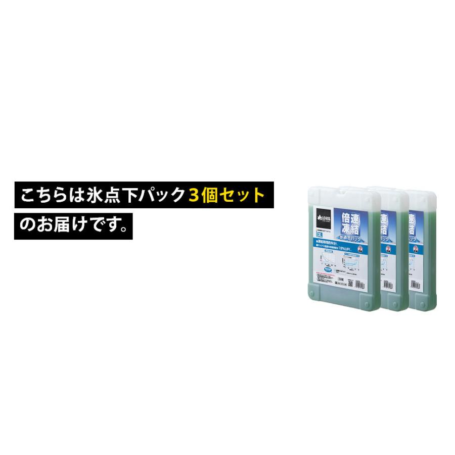 氷点下パック 保冷剤 ロゴス LOGOS アウトドア クーラーボックス XL 倍速凍結 大型 GT−16℃ キャンプ 3個セット｜waraku-neiro｜09