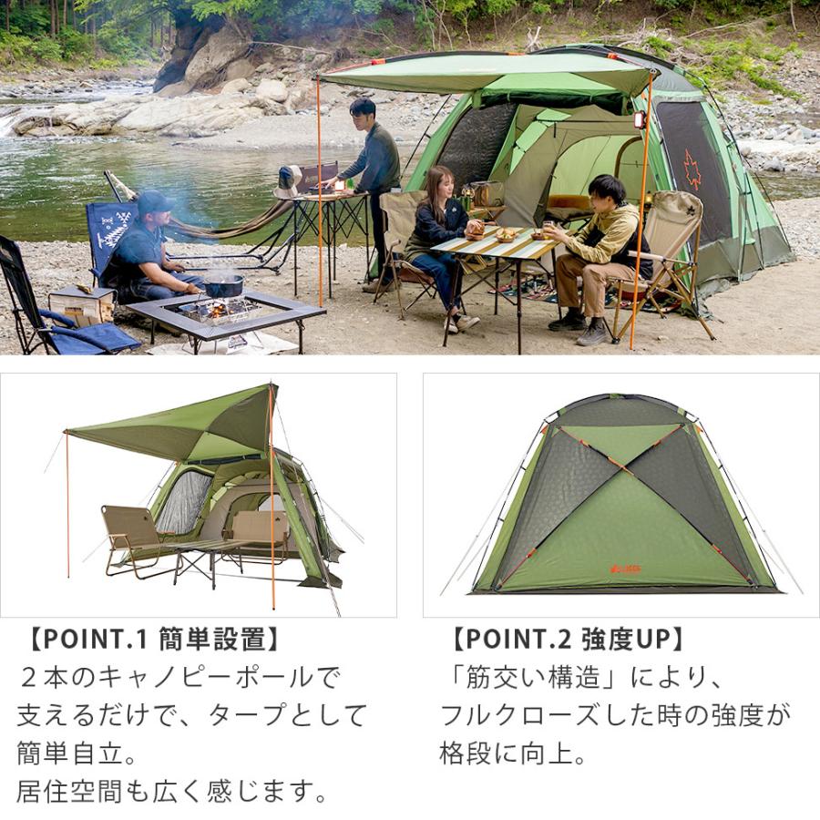 LOGOS（ロゴス） neos PANELプラトー2ルーム テントL 連結可能 一部