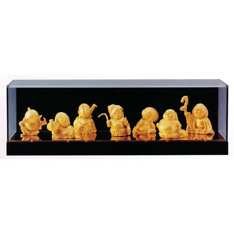 置物 七福神｜ 吉兆 七福神 ケース入り ｜合金製 化粧箱入【高岡銅器