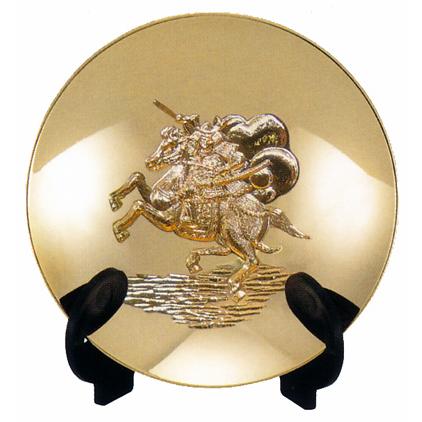 干支置物 午年 馬 置物｜ 金盃 午 ｜合金製金メッキ 【高岡銅器 置物