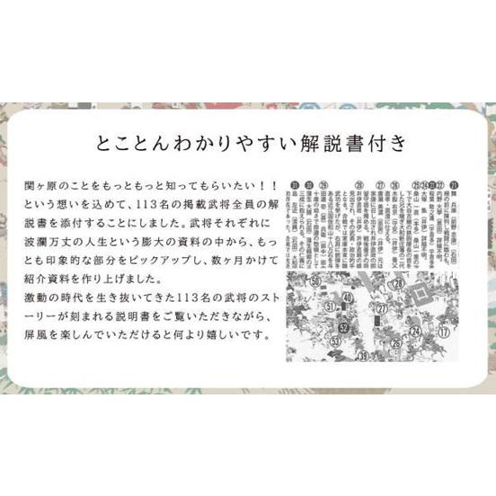 美術、工芸品 現代復刻版　関ケ原合戦図　｜　額装　｜解説書付き｜化粧箱収納
