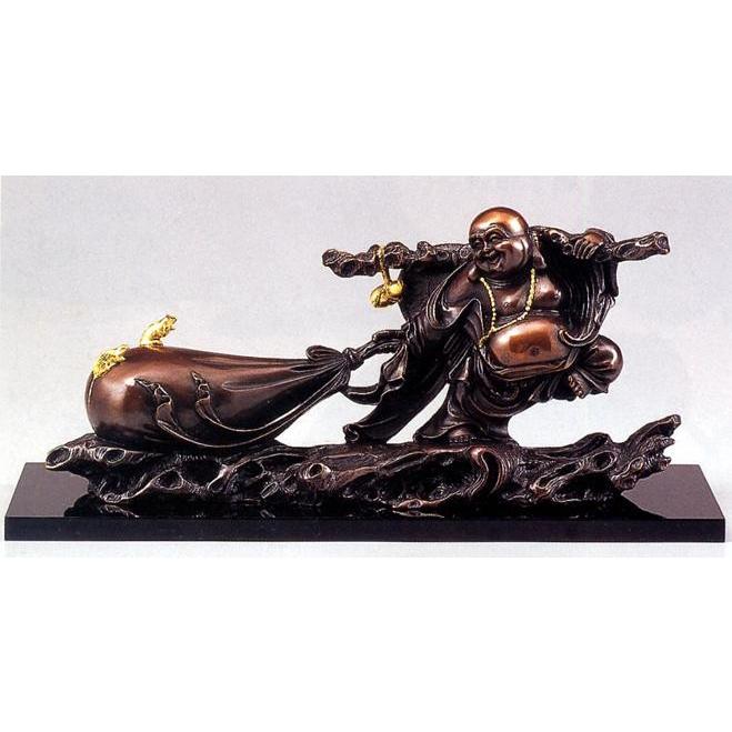 仏像 七福神｜ 招福 袋引き布袋 ｜銅製d20-03 仏像 七福神□ 布袋 □