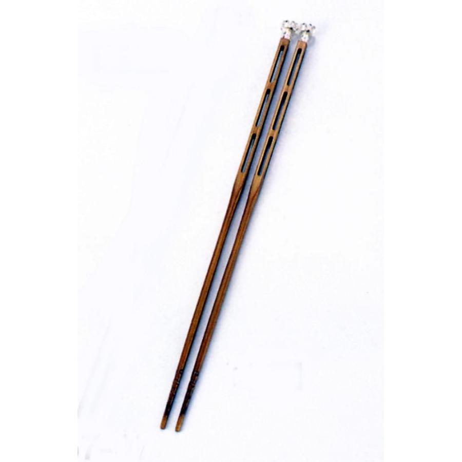 【茶道具】木村清五郎作　菊頭四方透飾火箸 茶器｜茶道具｜ 菊頭四方透し火箸 ｜木村清五郎作 銅製 桐箱入り【高岡