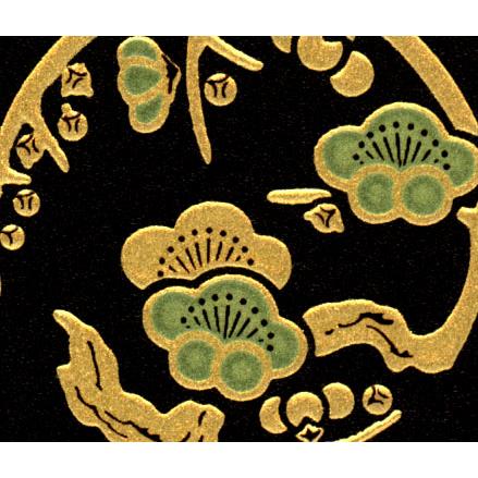 メール便発送可｜金沢□金蒔絵シール□一寸花丸（B） : 和楽雑貨