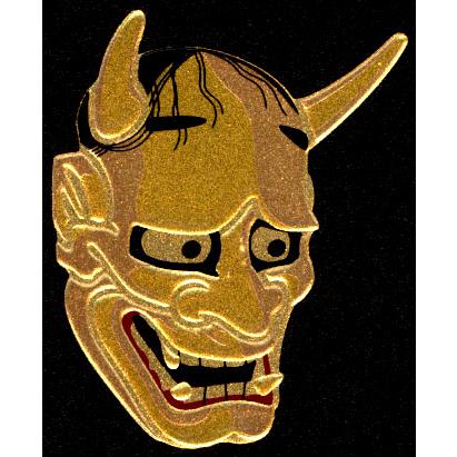 メール便発送可｜金沢□金蒔絵シール□般若（はんにゃ） : 和楽雑貨