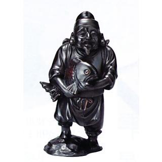 仏像 七福神｜ 尺1寸 福恵比寿 ｜南部保（号 祥雲）作□青銅