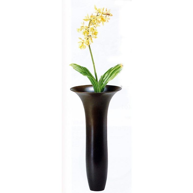 花器　花瓶｜花器　白嶺｜青銅(ブロンズ)製　紙箱入り【高岡銅器　置物】