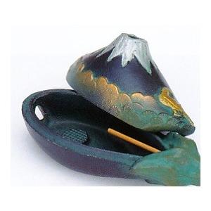 香炉 ｜香立て｜香立 寿（一富士・二鷹・三茄子）｜アルミ製 紙箱入り 