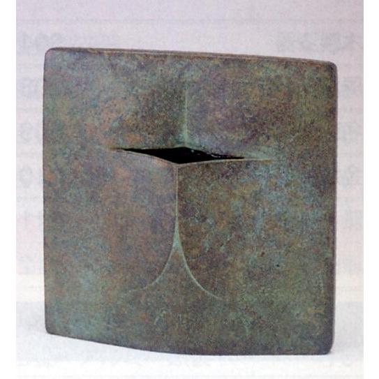 馬場 忠寛 作 花器 花瓶 語らないの器 銅器 期間限定値下げ】馬場 忠寛 作 花器 花瓶 語らないの器 銅器 - メルカリ