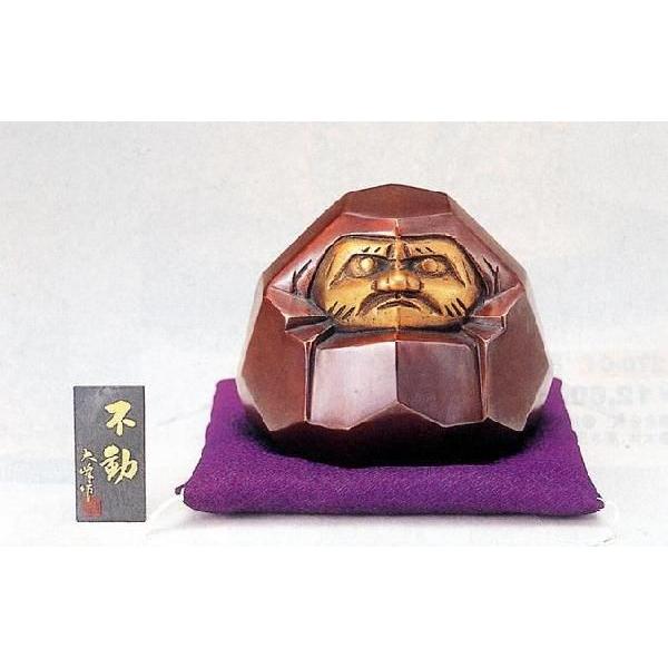 ｜達磨六心 不動｜大峰作 青銅(ブロンズ）製 紙箱入 布団付 【高岡銅器 置物】 切売販売