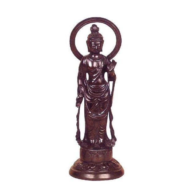 ｜聖観音像｜古手色　青銅（ブロンズ）製　【高岡銅器　仏像】