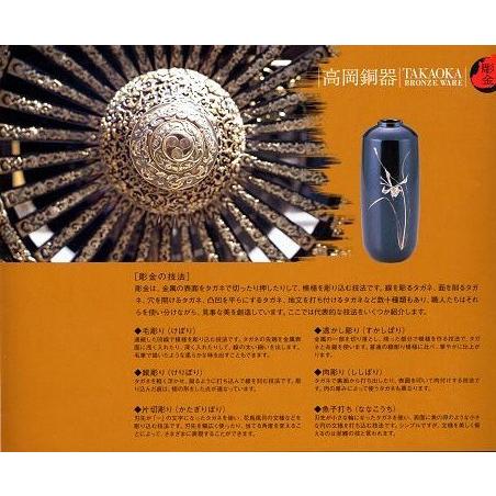 香炉 ｜香立て｜香炉 利久型(小)(ボタン彫金)｜青銅(ブロンズ)製