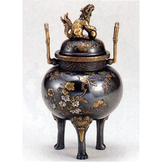 唐銅 桃型 香炉 蓋福字透かし 唐銅 桃型 香炉 蓋福字透かし 唐銅 桃型 香炉 蓋福