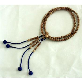 数量限定・超特価｜真言宗本式数珠*本連(振分）念珠｜白檀（びゃくだん