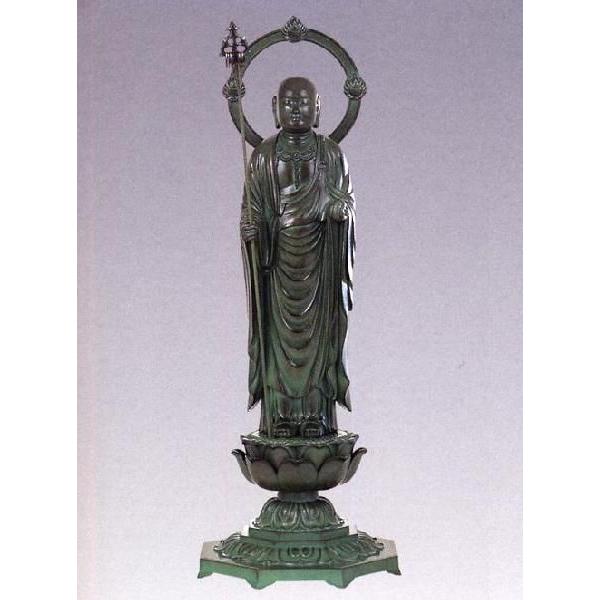 仏像｜ 地蔵菩薩 青銅色 36｜合金製 紙箱入10z22-1