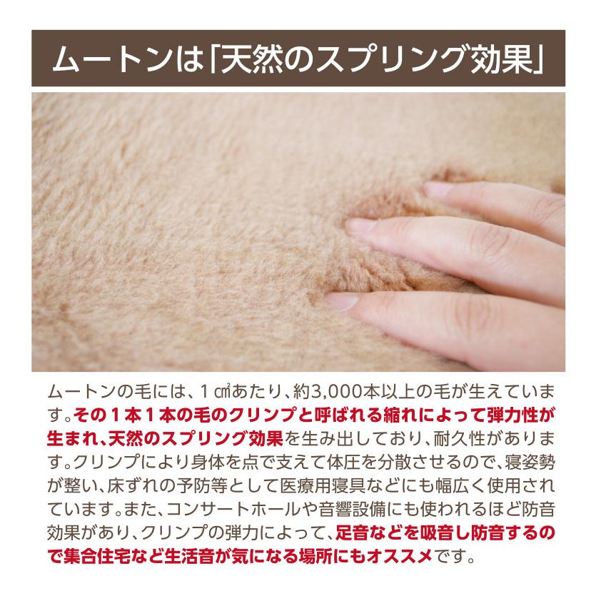 メディカル ムートン シーツ シングルサイズ 約100×200cm 極厚30mm