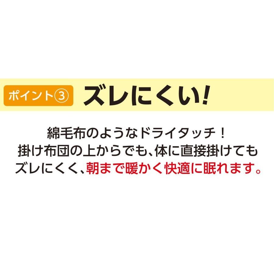 ダクロン毛布 マイクロマティーク エスパーダ ダブル 180×210cm 日本製 軽い 暖かい ズレにくい 防ダニ ダニ防止 インビスタ 洗える｜waraoha｜08