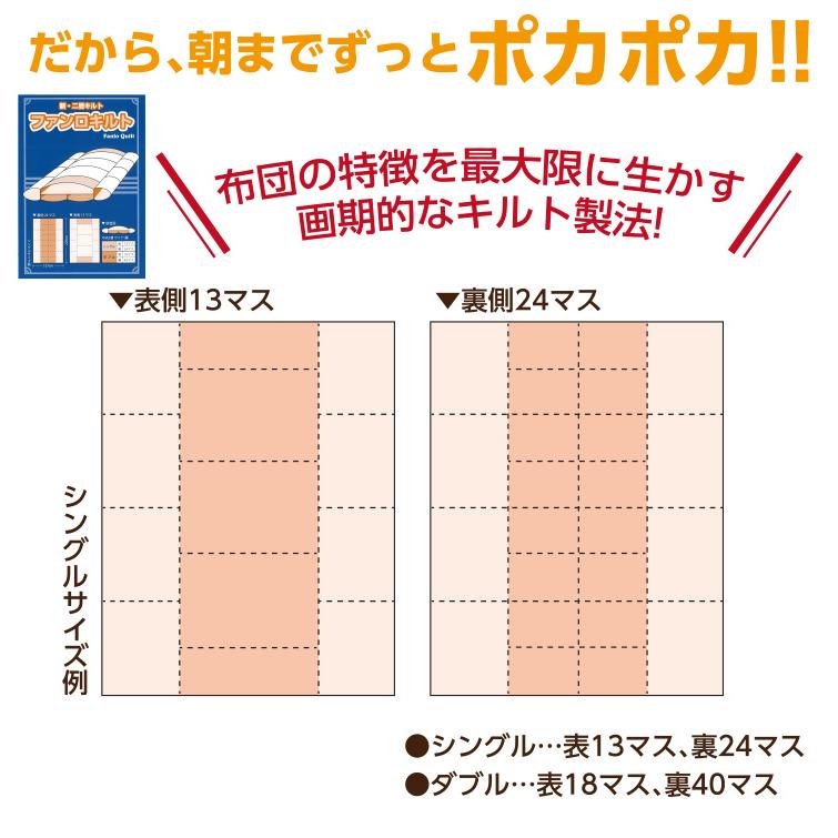 日本製 山甚物産 フランス産 羽毛 ロイヤル 1.2kg ホワイトダウン93％ 超長綿 60サテン二層キルト【品名:プラスル】証書同梱｜waraoha｜09