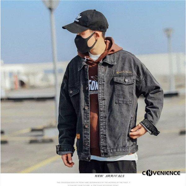 デニムジャケット メンズ ジャンバー デニム ゆったり 大きいサイズ メンズファッション グラデーション ブルゾン お兄系 バイクウェア 秋服 メーカー直売