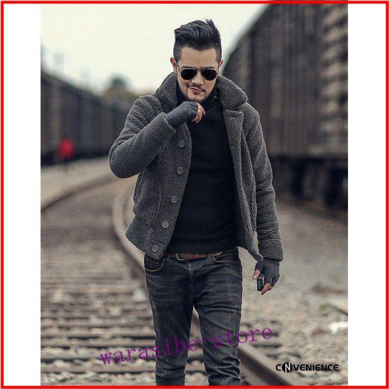 ムートンジャケット メンズ フリースジャケット ボアジャケット 30代 40代 50代 おしゃれ 大きいサイズ ふわふわ 暖かい 防寒 通勤 仕事 Conuba わらしべの館 通販 Yahoo ショッピング