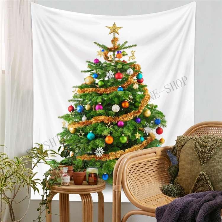 最大56%OFFクーポン クリスマスツリー 布 大判 150×200cm 1枚 タペストリー 飾り付け 180x230CM 大 壁掛け 選べる12種類 シーツ、カバー タペストリー 021