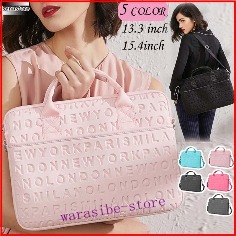 可愛い おしゃれ 英字デザイン ノートパソコンバッグ レディース 2way 手提げバッグ ショルダーバッグ Pcケース 13 3インチ 15 4インチ Isexgp わらしべの館 通販 Yahoo ショッピング
