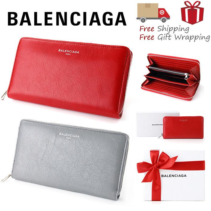 BALENCIAGA バレンシアガ 長財布 財布 519641レッド グレー 新品 本物保証 ラッピング ギフトプレゼント 無料 ギフト ギフトラッピング :BAL-WAL-006:Wardrobe KOBE 通販 BALENCIAGA バレンシアガ 長財布