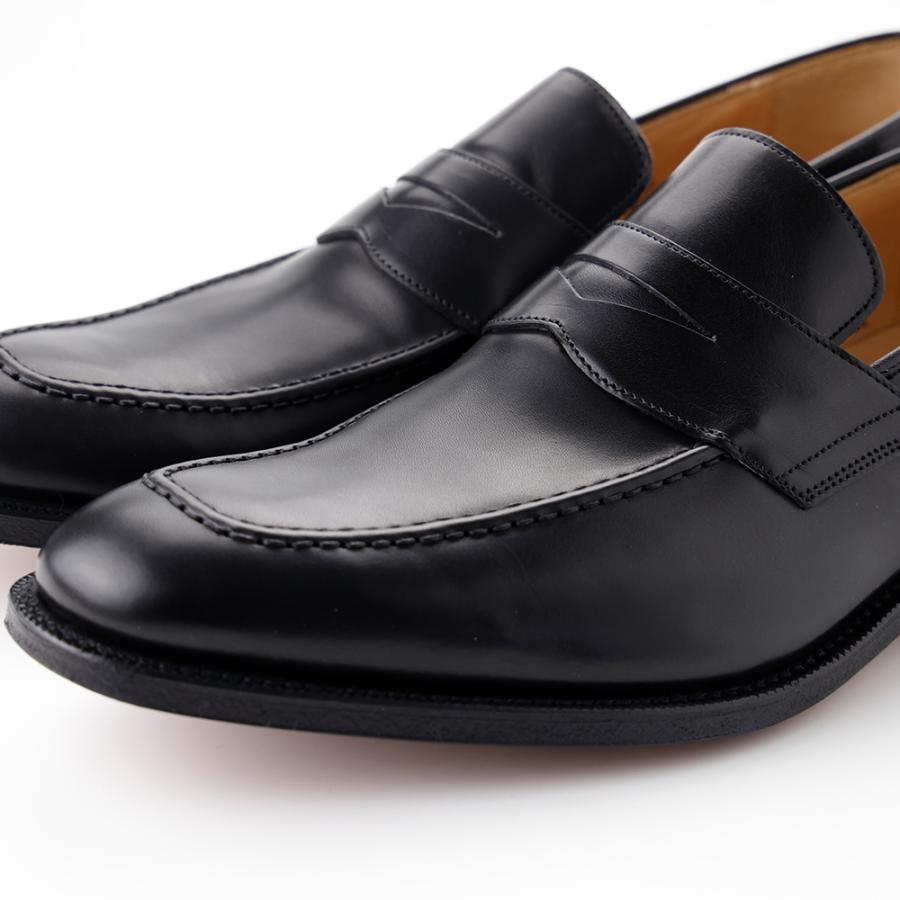 チャーチ　Hertford2 ローファー 80F ブラック Church's チャーチ レザーローファー HERTFORD2 靴袋 8 27cm