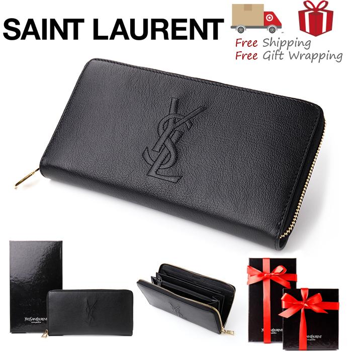 SAINT LAURENT サンローラン 長財布 財布 ブラック 352904 新品 本物