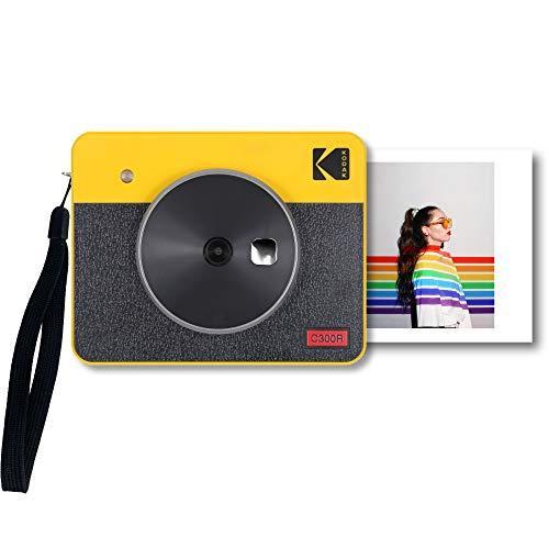 KODAKコダック（Kodak）Mini Shot 3レトロ インスタントカメラ／チェキ／ポラロイドカメラ＋スマホ対応プリンター［イエロー／写真3ｘ3インチ］プ