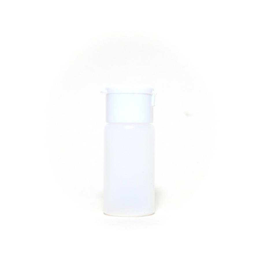 プラスチック容器 30mL PE 半透明 ストレートボトル【ヒンジキャップ（フラットタイプ）：ホワイト】※パッキン付き｜warmeburo